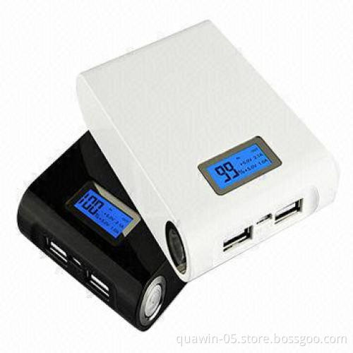 Top 10,400mAh portable power bank, 18650 Lithium-ion battery